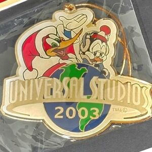 Universal Studios 2003 Woody Woodpecker & Chilly Willy Christmas Ornament Sealed